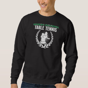 Saudi Arabia Table Tennis Saudi Ping Pong Support Sweatshirt