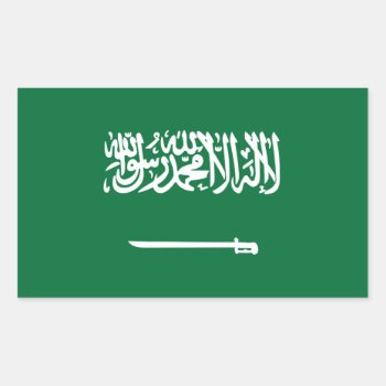 Saudi Arabian Flag Stickers by maxiharmony at Zazzle
