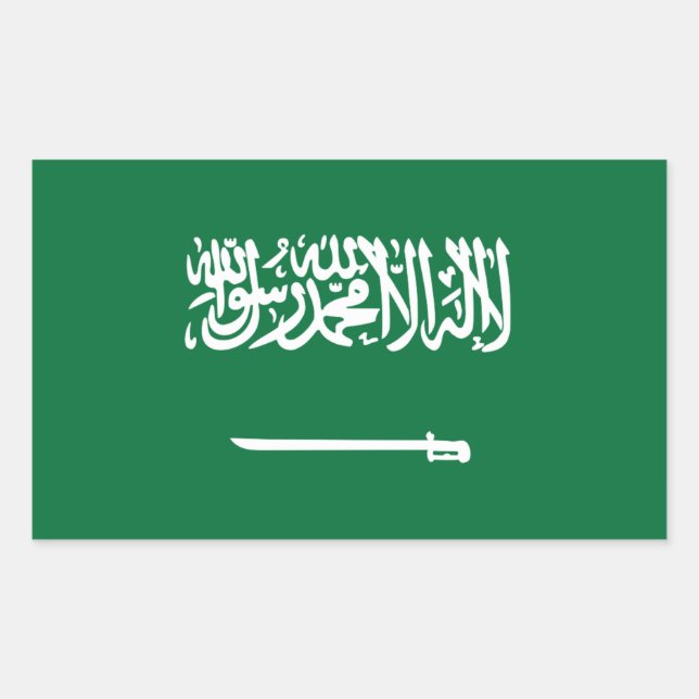 Saudi Arabian flag Stickers (Front)