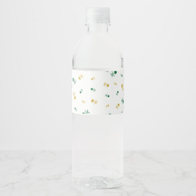 saudi design water bottle label (Front)