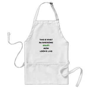saudi mom, awesome adult apron