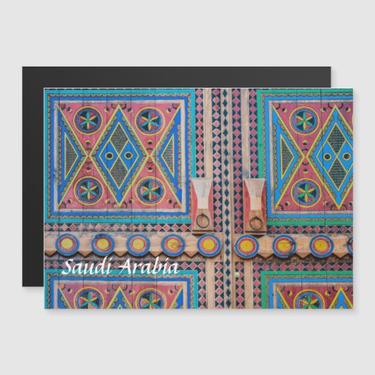 Saudi Najd Door Magnet Post Card (Front/Back)