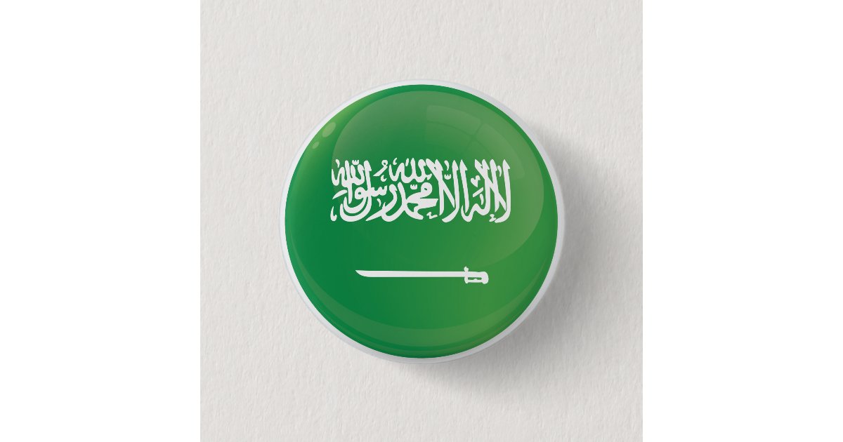 Saudi Round Icon Flag Button | Zazzle