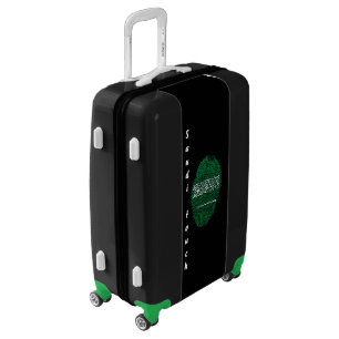 Saudi touch fingerprint flag luggage