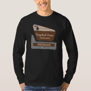 Saugatuck Dunes State Park Michigan MI Welcome Sig T-Shirt