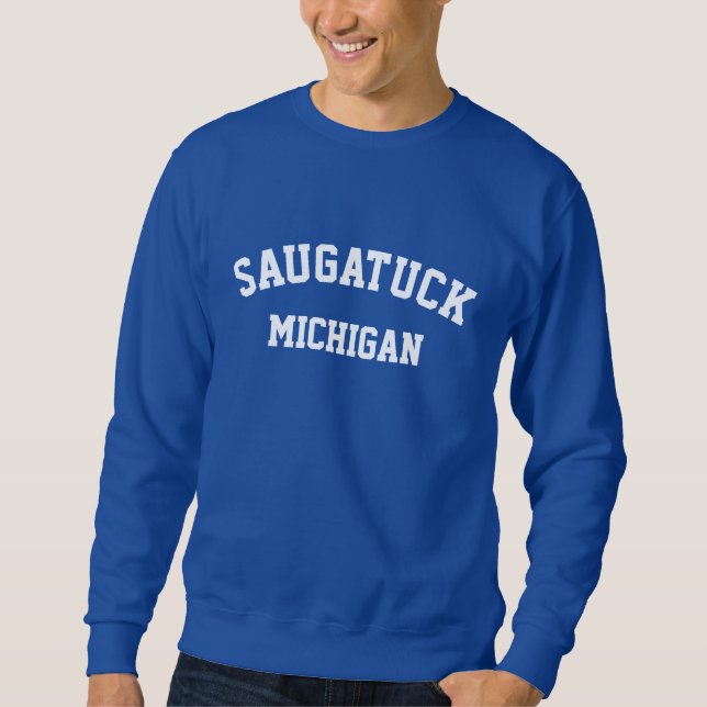 Saugatuck Michigan Printed Sweatshirt (Front)