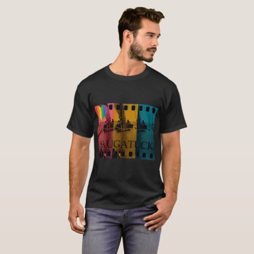 Saugatuck Michigan Sailing Shirt Rainbow Gay