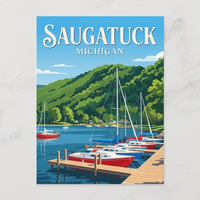 Saugatuck USA Postcard (Front)