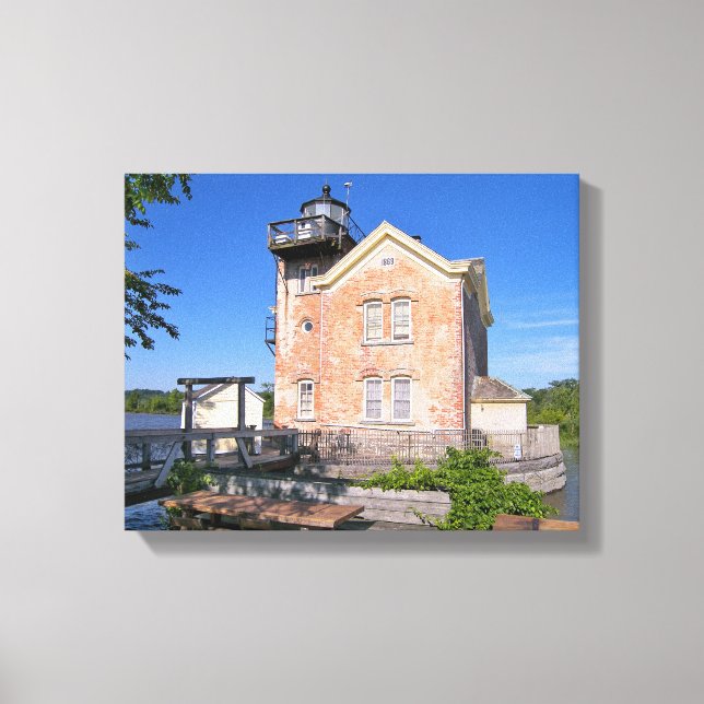Saugerties Lighthouse, Hudson River New York Canvas Print (Front)