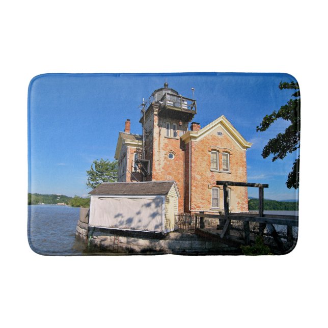 Saugerties Lighthouse, New York Bath Mat (Front)