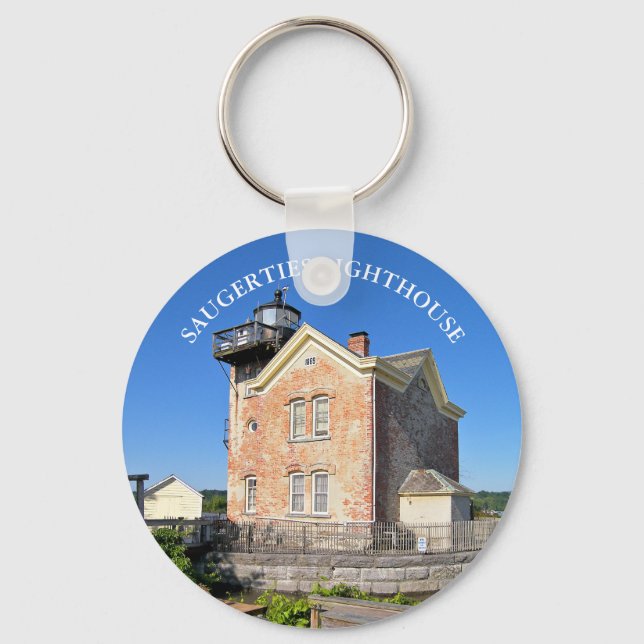 Saugerties Lighthouse, New York Keychain (Front)