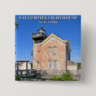 Saugerties Lighthouse, New York Pin On Button