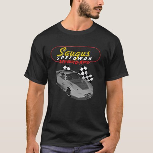 Saugus Speedway LAs place to race car drk T_Shirt