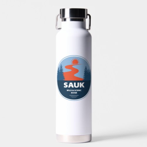 Sauk Wild And Scenic River Washington Water Bottle