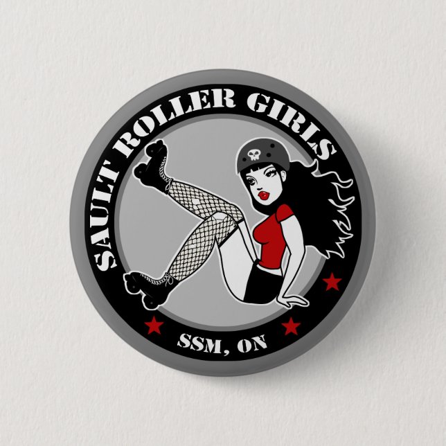 Sault Roller Girls - Button (Front)