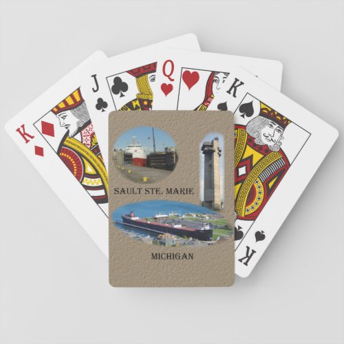 Sault Ste Marie Michigan playing cards