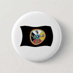 Sault Ste. Marie Tribe Flag Button