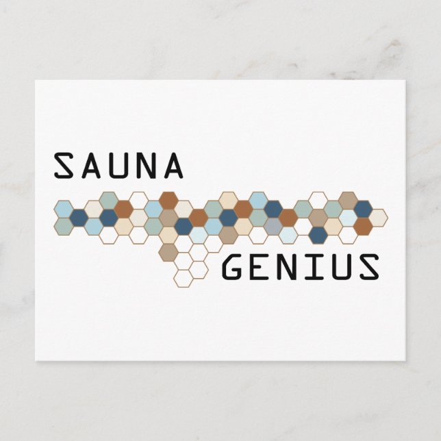 Sauna Genius Postcard (Front)