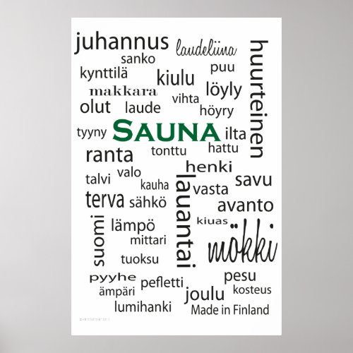 Sauna juliste  poster
