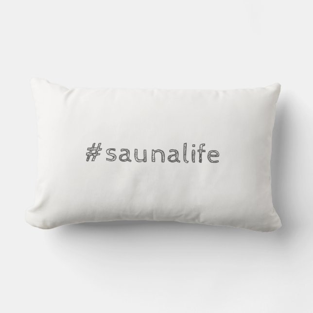 Sauna life lumbar pillow (Front)