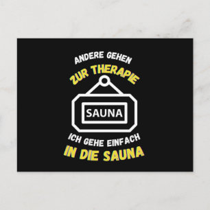 Sauna Others Go To Therapy Saunas Postcard