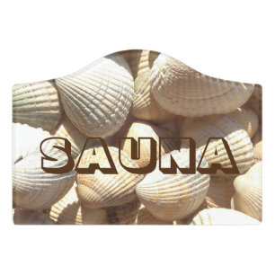 Sauna, Sea Shells, Exotic Tropical Romantic Sign