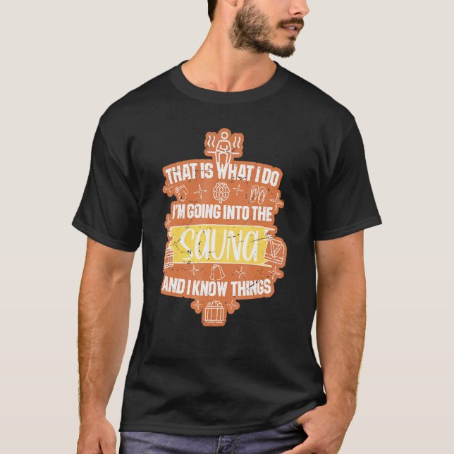 Sauna Spa Massage Sweat room Banya 12 T-Shirt (Front)