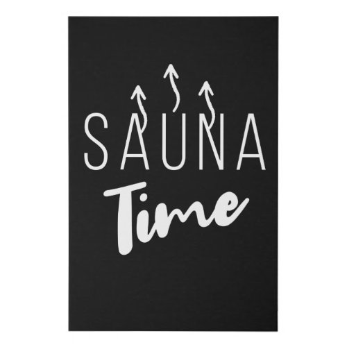 Sauna TIme Wellness Faux Canvas Print