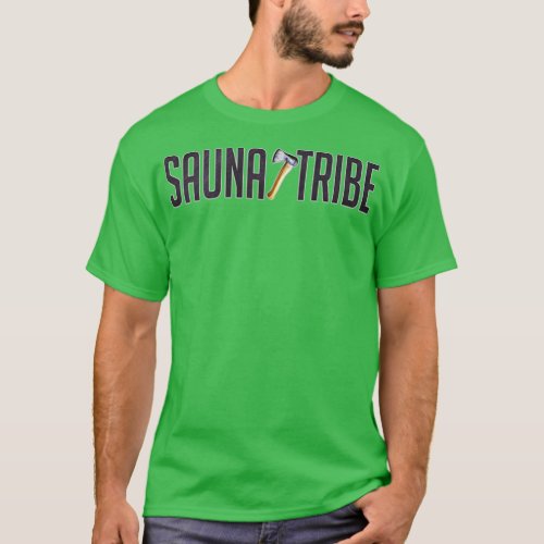 Sauna Tribe Axe Wordmark T_Shirt