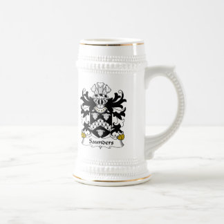 Saunders Family Crest Beer Stein