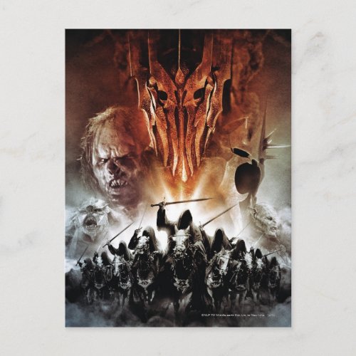 Sauron Orcs Witchking and Ring Wraiths Postcard
