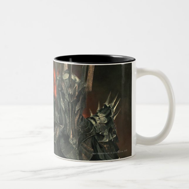 Sauron wth Hand Two-Tone Coffee Mug (Right)