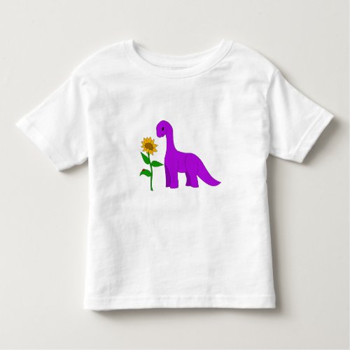 Sauropod and Sunflower Toddler T_shirt