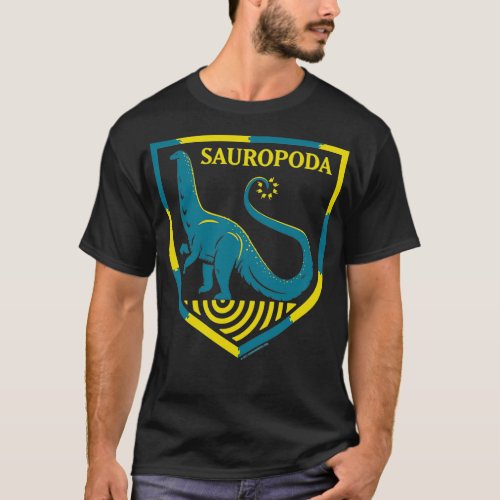 Sauropoda Dinosaur Coat of Arms T_Shirt