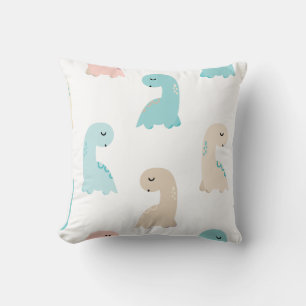 Saurus , T-Rex, Dino Lover, Prehistoric, Dinosaur Throw Pillow