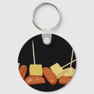 Sausage and Cheese Keychain