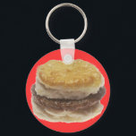 Sausage Biscuit Keychain<br><div class="desc">A little breakfast on your keychain</div>