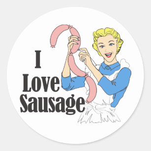 Sausage Classic Round Sticker
