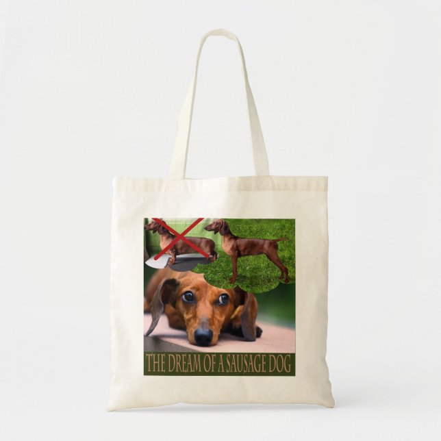 Sausage Dog Budget Tote (Front)