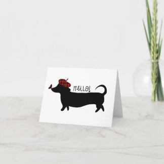 Sausage Dog Card