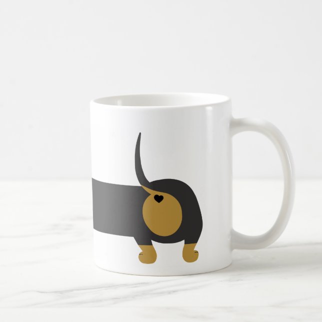 Sausage dog/dachshund coffee mug (Right)