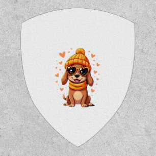 Sausage Dog Heart Doxie Girl Valentine's Day Women Patch