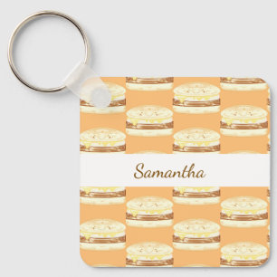 Sausage,Egg And Cheese Sandwich Keychain