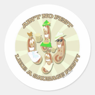 Sausage Fest! Classic Round Sticker