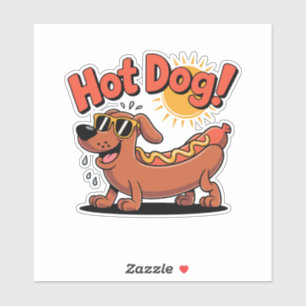 Sausage Hot-Dog Vibes Sticker