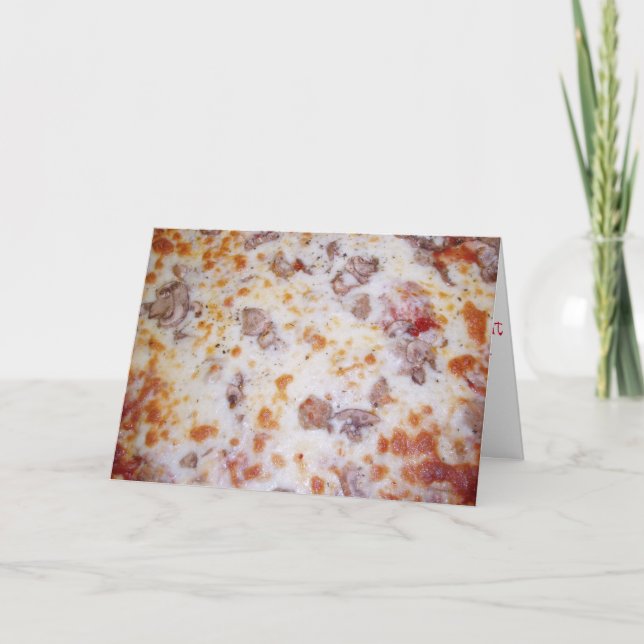"Sausage Mushroom" Birthday Card (Front)