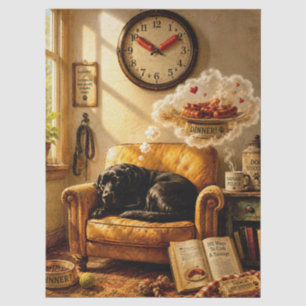 Sausage O’Clock Dreamtime – Surreal Dog Art Tissue Paper