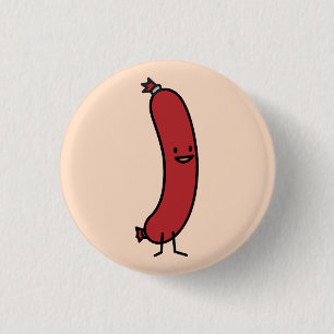 Sausage pork beef kielbasa meat wiener hot dog button