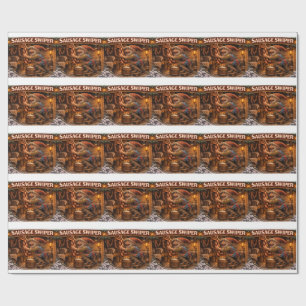 Sausage Swiper Yule Lad Wrapping Paper