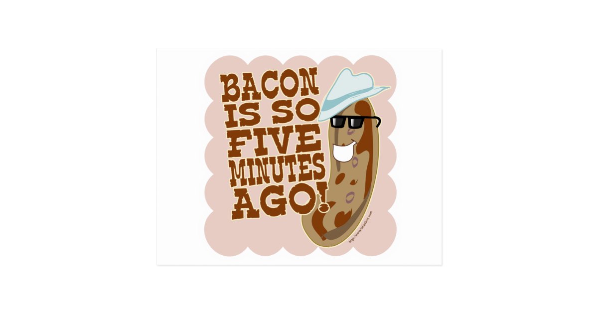 Sausage Vs. Bacon Postcard